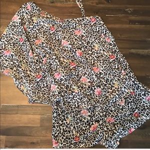 Forever 21 leopard romper